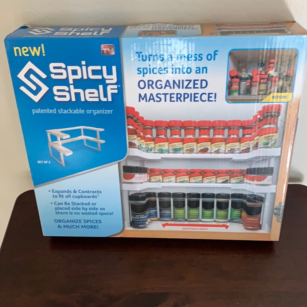 SPICY SHELF BRAND NEW STACKABLE ORGANIZER